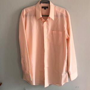 Men’s pastel  Orange Size L button up Shirt